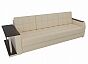 Диван прямой Атлантида Экокожа Бежевый стол слева