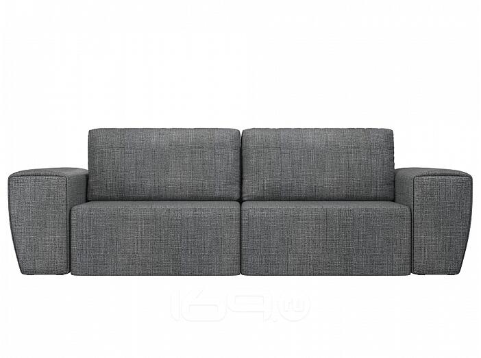 Прямой диван Беккер   Рогожка Серый