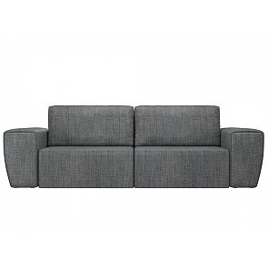 Прямой диван Беккер Рогожка Серый