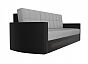 Диван прямой Белла Экокожа Белый Черный