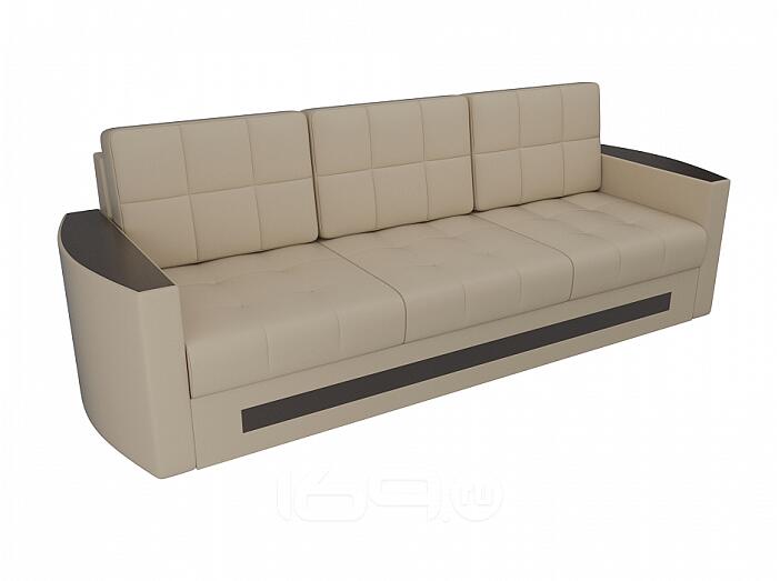 Диван прямой Белла Экокожа Бежевый