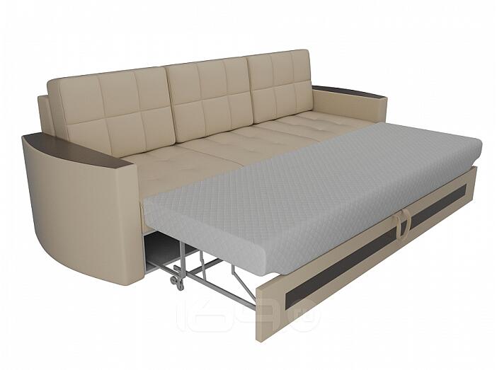 Диван прямой Белла Экокожа Бежевый