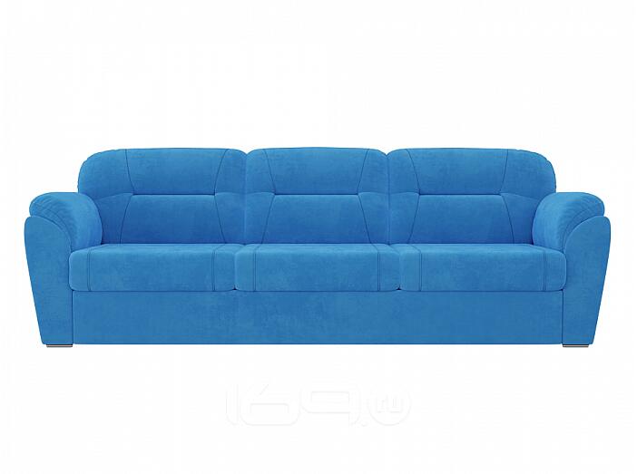 Диван прямой Бостон Велюр Голубой 