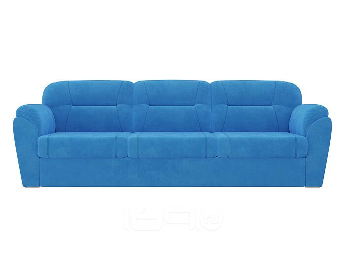 Диван прямой Бостон Велюр Синий ( образец с выставки)