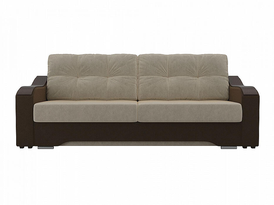 

Прямой диван Браун Микровельвет Бежевый/Коричневый