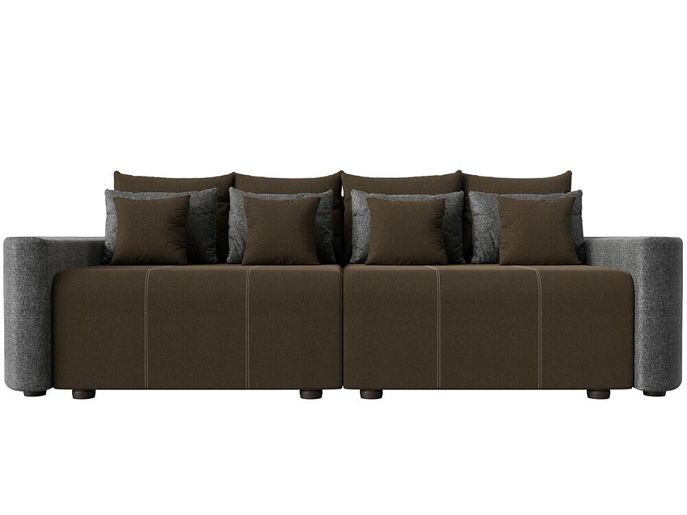 

Диван прямой Бристоль Рогожка Коричневый Серый