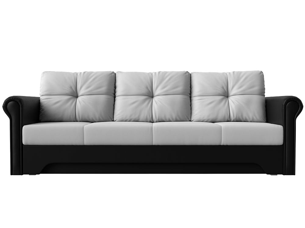 Прямой диван Европа Экокожа Белый Черный диван прямой европа экокожа бежевый коричневый