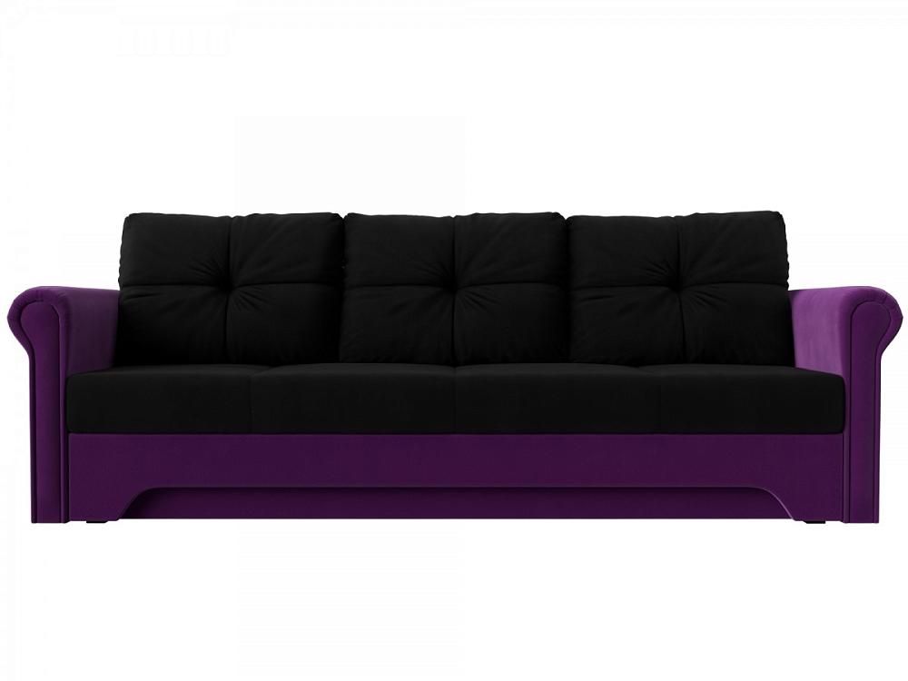 Диван прямой Европа Микровельвет Черный Фиолетовый диван прямой европа микровельвет черный фиолетовый