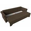 Диван прямой Европа Рогожка Коричневый