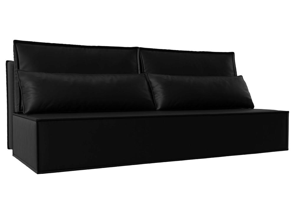 Прямой диван Фабио Лайт Экокожа Чёрный комплект ошейник 34 45х2 см и поводок 120х0 8 см с косой чёрный с красным