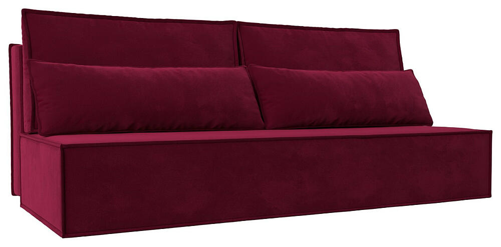 Прямой диван Фабио Лайт Микровельвет Бордовый 31999₽