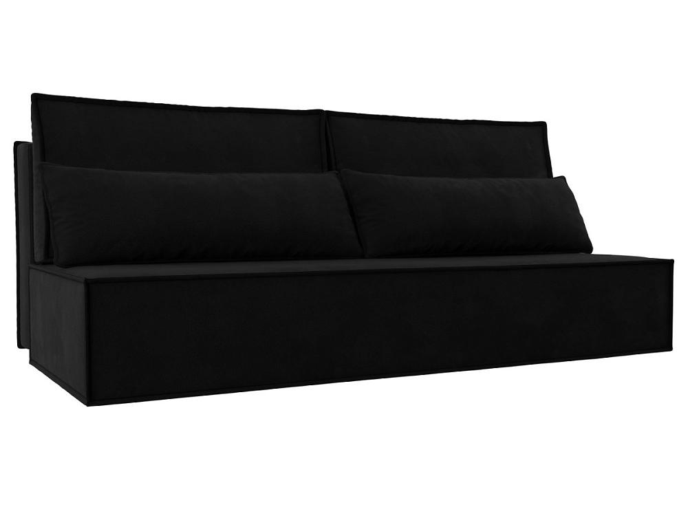 Прямой диван Фабио Лайт Микровельвет Чёрный комплект ошейник 34 45х2 см и поводок 120х0 8 см с косой чёрный с красным