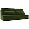 Прямой диван Фабио Лайт Микровельвет Зелёный
