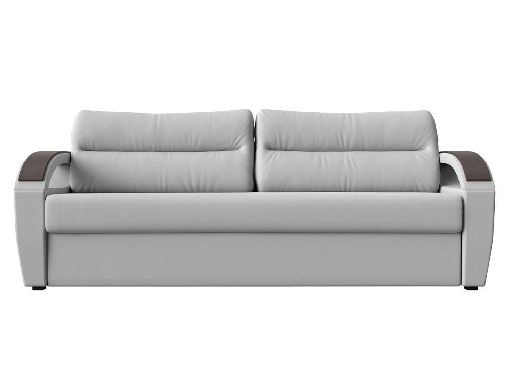 Прямой диван Форсайт Экокожа Белый роликовые направляющие l 450 мм до 12 кг белые 2 шт