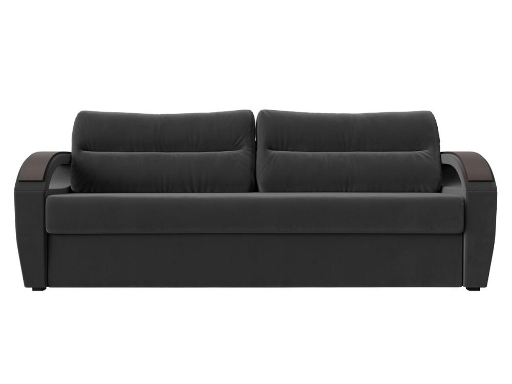 Прямой диван Форсайт Велюр Серый кресло компьютерное tc driver искусственная кожа чёрное 55х49х126 см