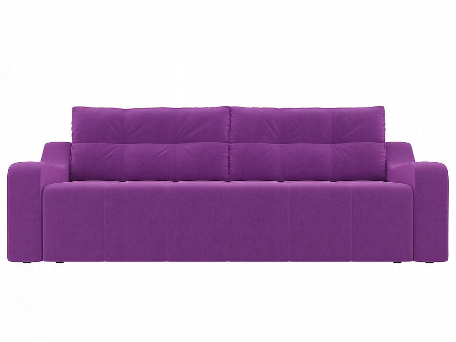 Прямой диван Итон Микровельвет Фиолетовый Браво Д-086-2858 - фото 1