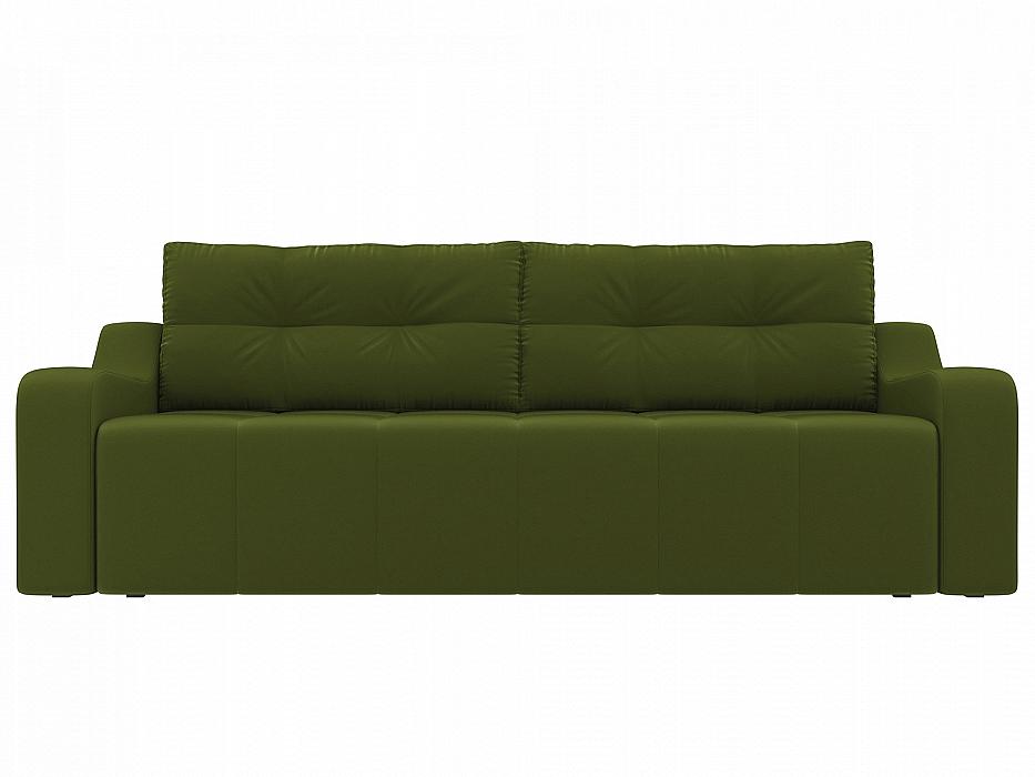Прямой диван Итон    Микровельвет Зеленый