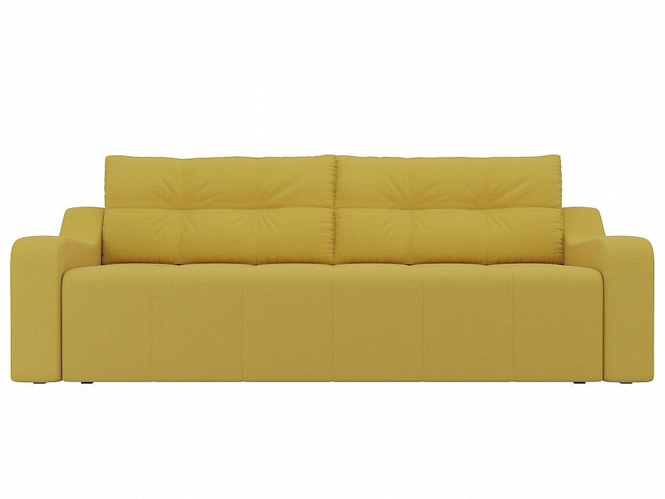 Прямой диван Итон   Микровельвет Желтый отрез трикотажный для рукоделия велюр 45 х 50 см желтый