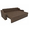 Прямой диван Итон   Рогожка Коричневый