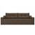 Прямой диван Итон   Рогожка Коричневый