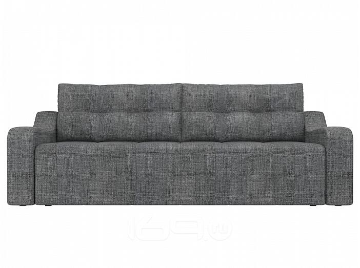Прямой диван Итон   Рогожка Серый