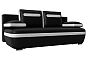 Диван прямой Каир Экокожа Черный Белый