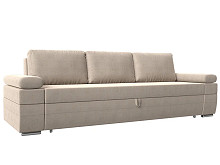 

Прямой диван Канкун Полностью Рогожка Бежевая, Бежевый