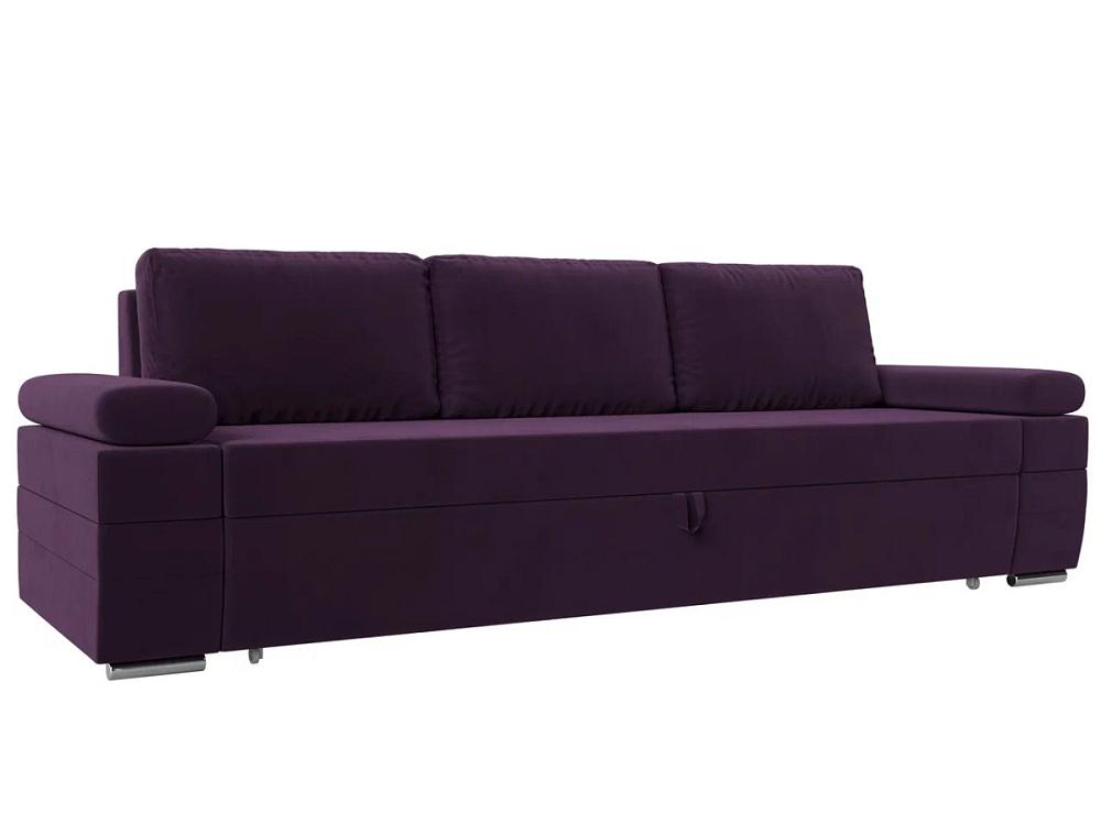 Прямой диван Канкун Полностью Велюр Фиолетовый шкаф для одежды и белья канкун