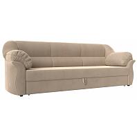 Диван прямой карнелла велюр бежевый дельфин