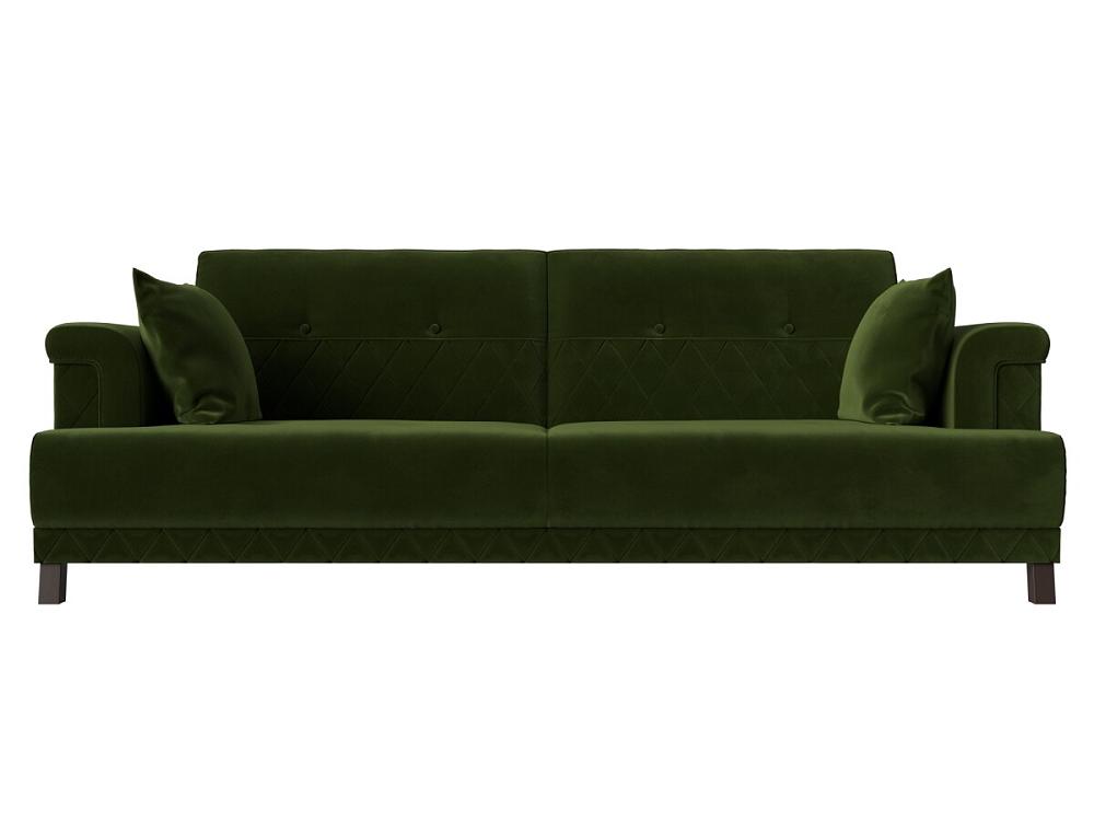 Прямой диван книжка Орлеан Микровельвет Зеленый мягкая книжка бортик на кроватку