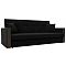 Прямой диван книжка Валенсия Микровельвет Чёрный