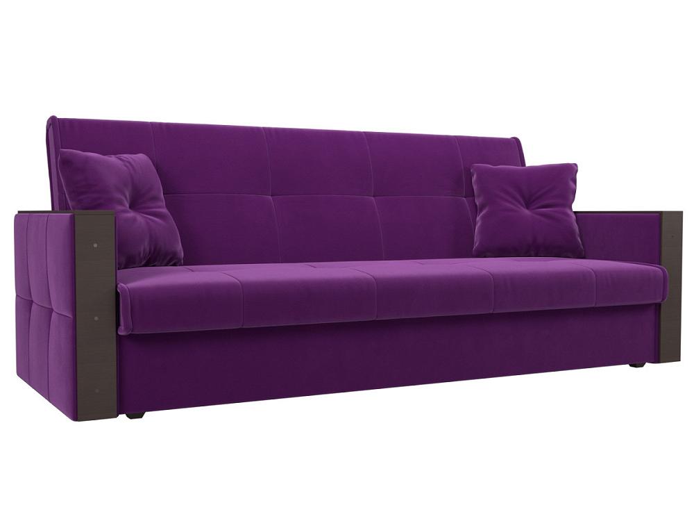 Прямой диван книжка Валенсия Микровельвет Фиолетовый стул валенсия 3 фиолетовый рогожка