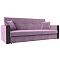Прямой диван книжка Валенсия Микровельвет Сиреневый