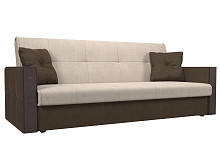 

Прямой диван книжка Валенсия Рогожка Бежевый/Коричневый