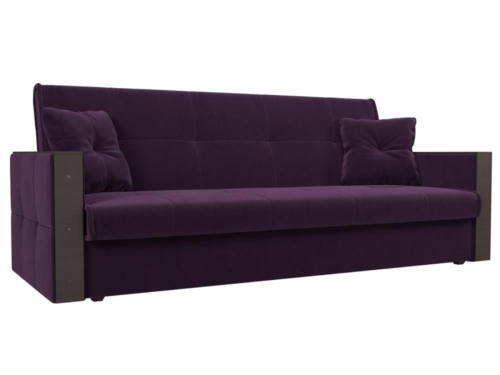 Прямой диван книжка Валенсия Велюр Фиолетовый стул валенсия 3 фиолетовый рогожка