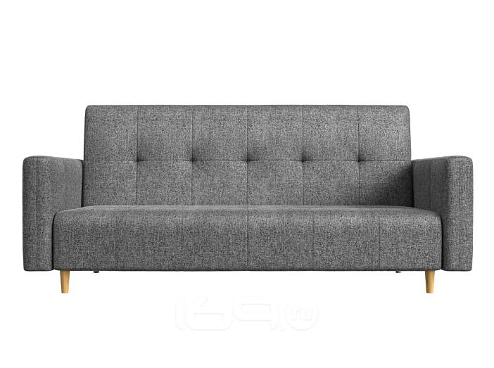 Прямой диван книжка Вест   Рогожка Серый