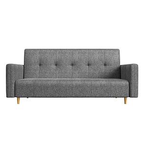 Прямой диван книжка Вест   Рогожка Серый