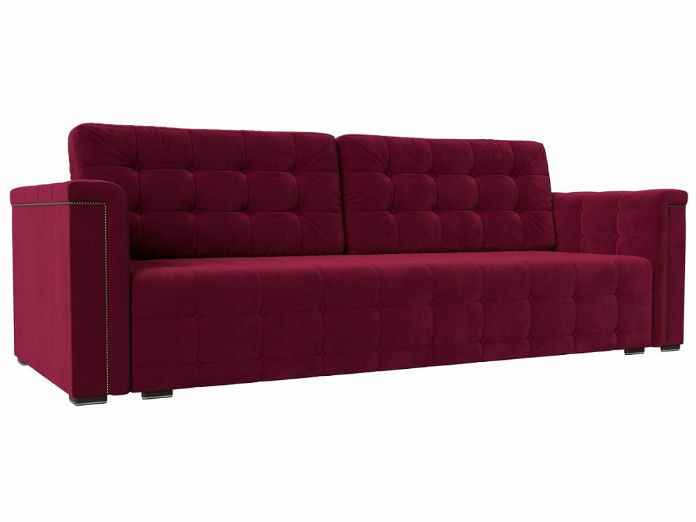 Прямой диван Лига-002 Микровельвет Бордовый кресло мешок микровельвет бордовый микровельвет xl