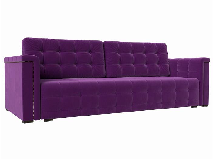 Прямой диван Лига-002 Микровельвет Фиолетовый
