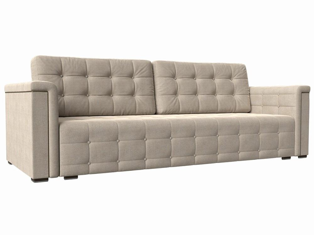 Прямой диван Лига-002 Рогожка Бежевый кресло локи венге желтый рогожка