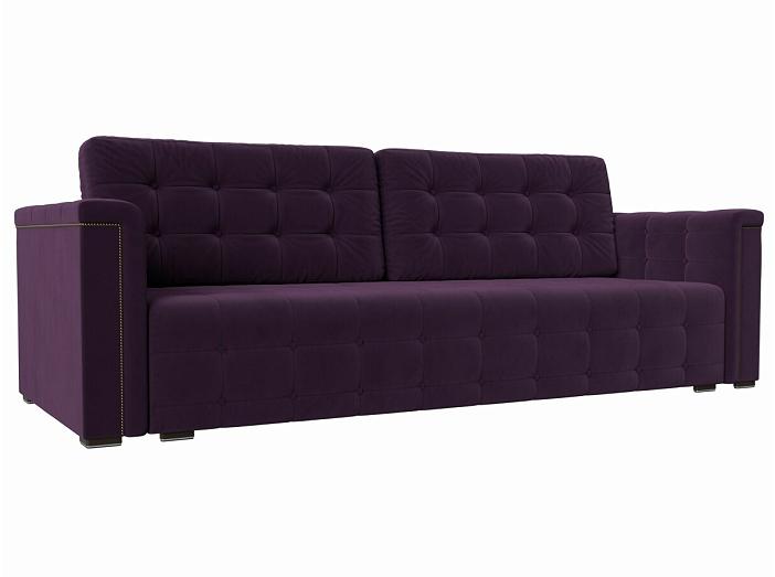 Прямой диван Лига-002 Велюр Фиолетовый