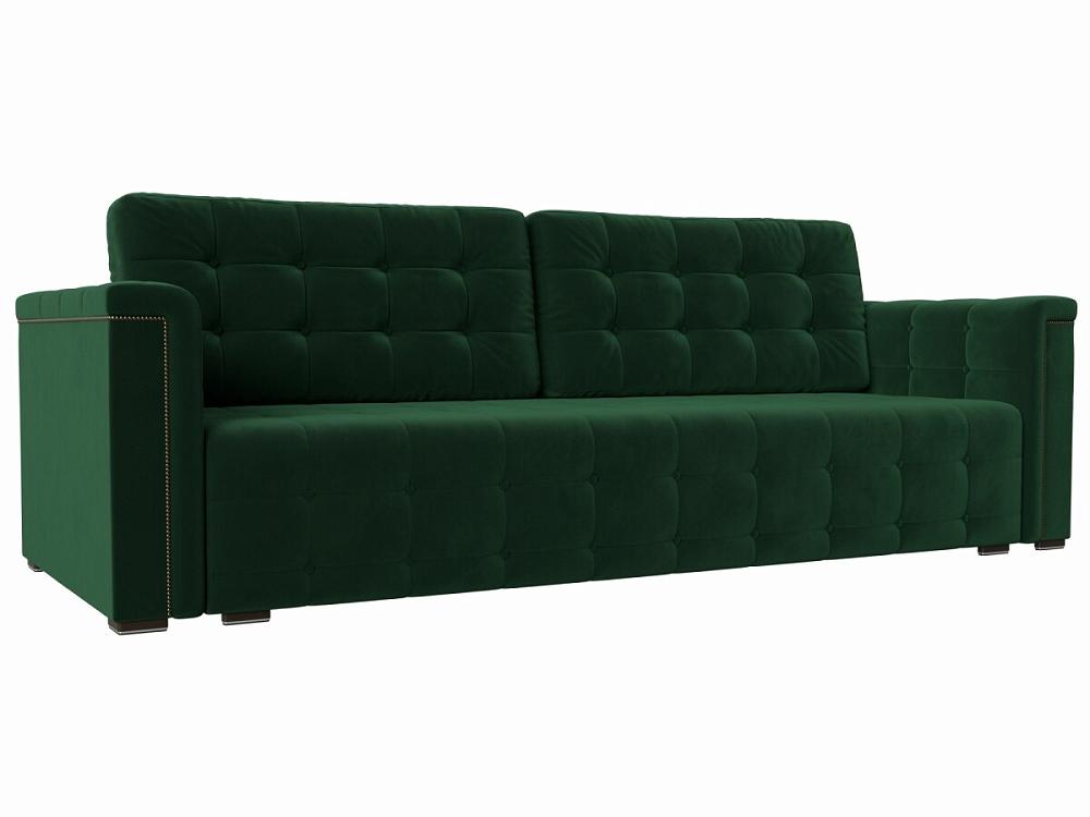 Прямой диван Лига-002 Велюр Зеленый кровать интерьерная кариба велюр зеленый