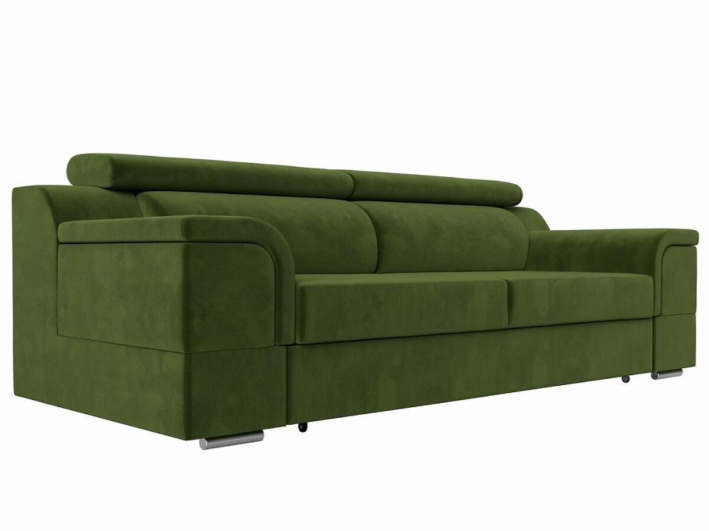 Прямой диван Лига-003 Микровельвет Зеленый кровать интерьерная лотос микровельвет зеленый