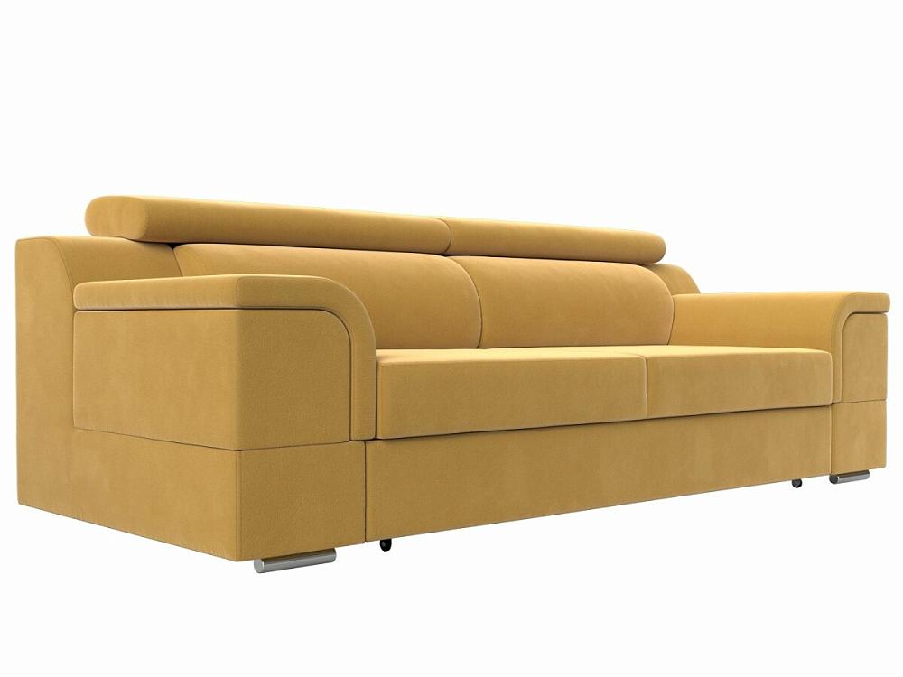 Прямой диван Лига-003 Микровельвет Желтый доска профессиональная разделочная доляна 40×30 см толщина 1 2 см желтый