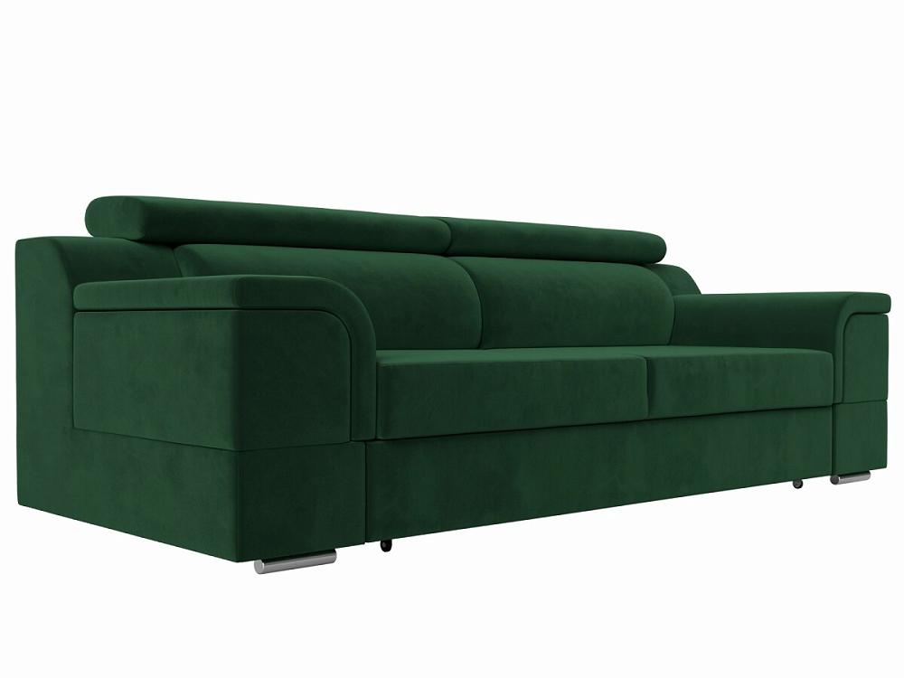 Прямой диван Лига-003 Велюр Зеленый дет брюки дудочки зеленый р 32
