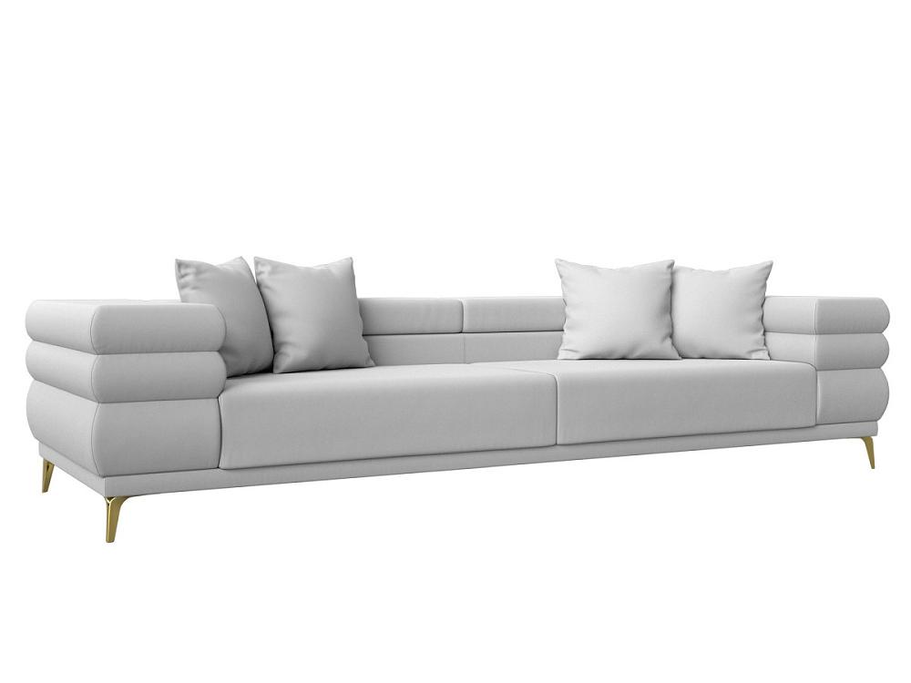 Прямой диван Лига-021 Экокожа Белый поднос прямоугольный графио 41x28 см фанера белый