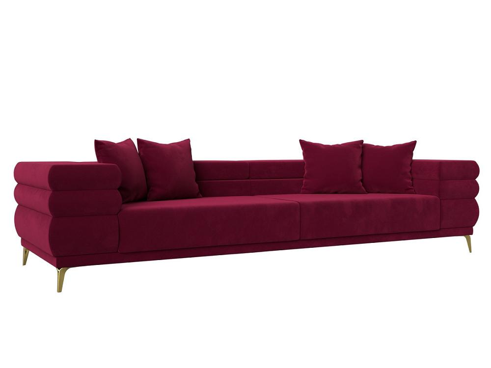 Прямой диван Лига-021 Микровельвет Бордовый кресло мешок микровельвет бордовый микровельвет xl