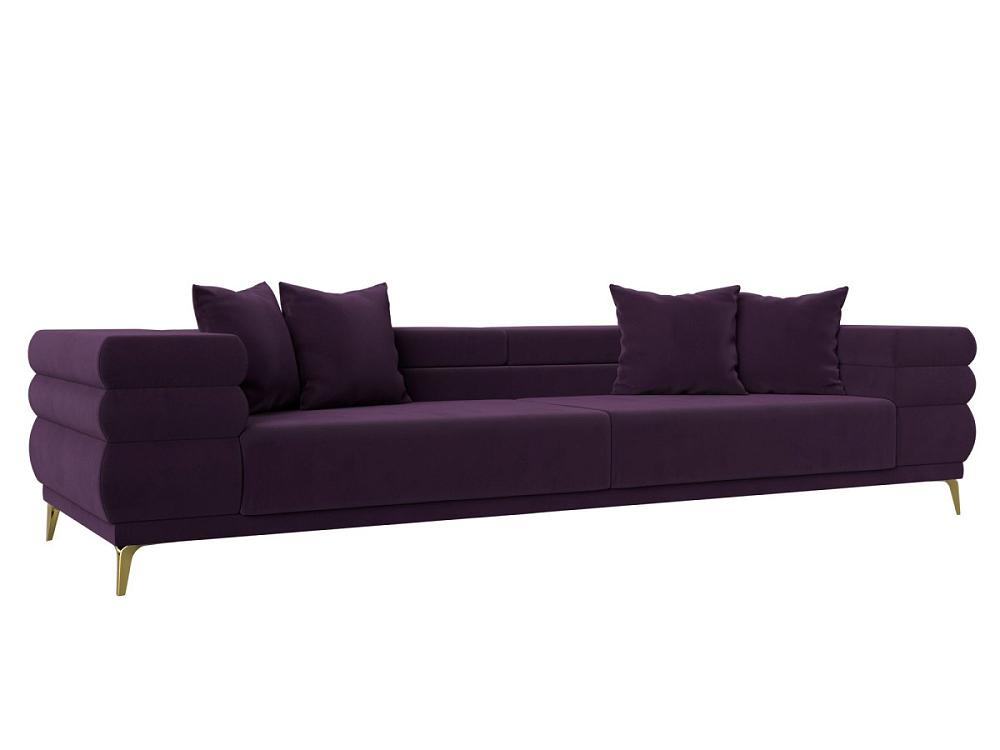 Прямой диван Лига-021 Велюр Фиолетовый детский назальный аспиратор фиолетовый