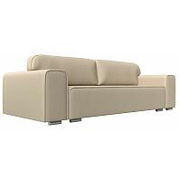 Прямой диван лига-029 экокожа бежевый еврокнижка