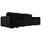 Прямой диван Лига-029 Велюр Чёрный Прямой диван Лига-029 Велюр Чёрный